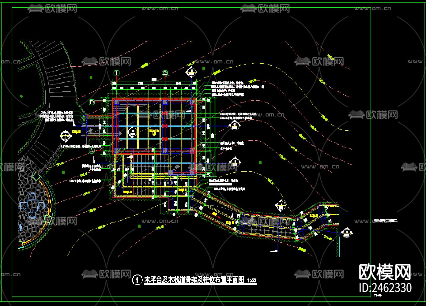 特色景亭建筑结构CAD施工图下载（渲染图9）