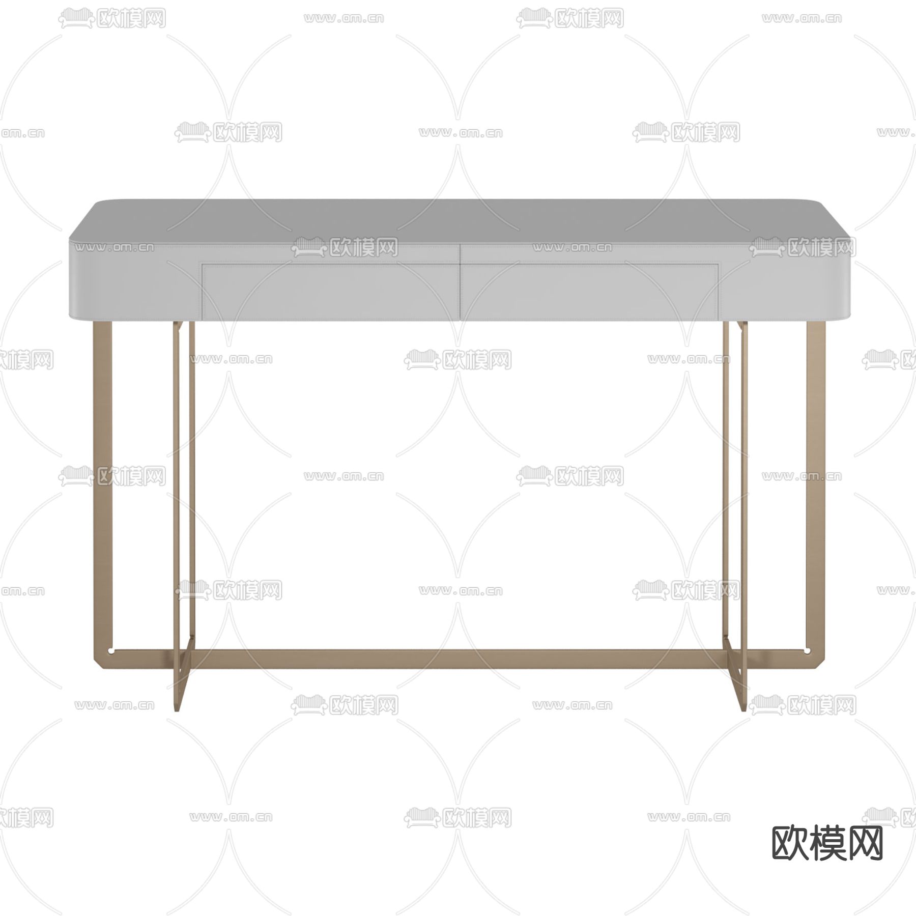 现代极简创意梳妆台免费3d模型下载