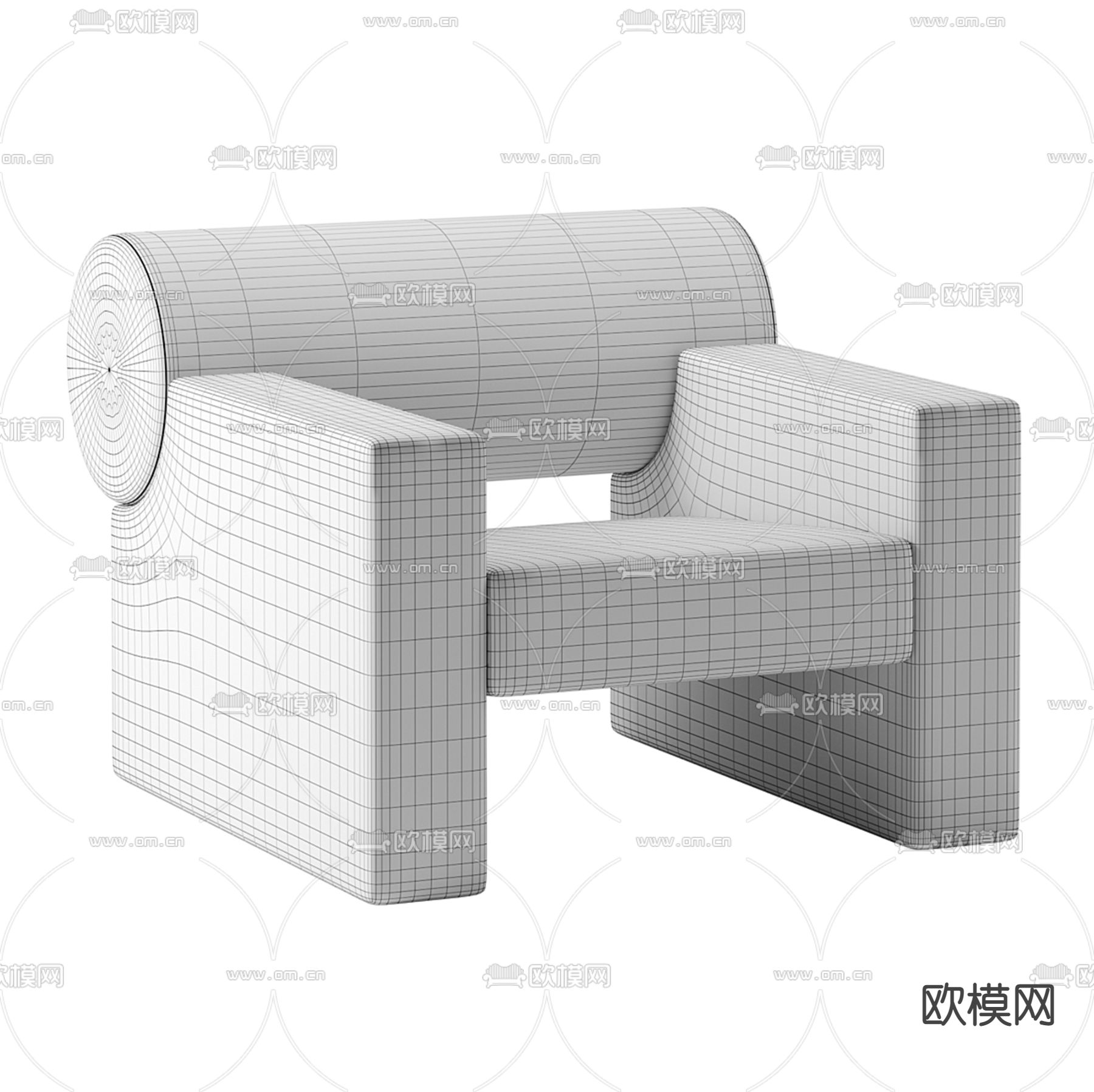 Mezzo 单人沙发3d模型下载（渲染图3）