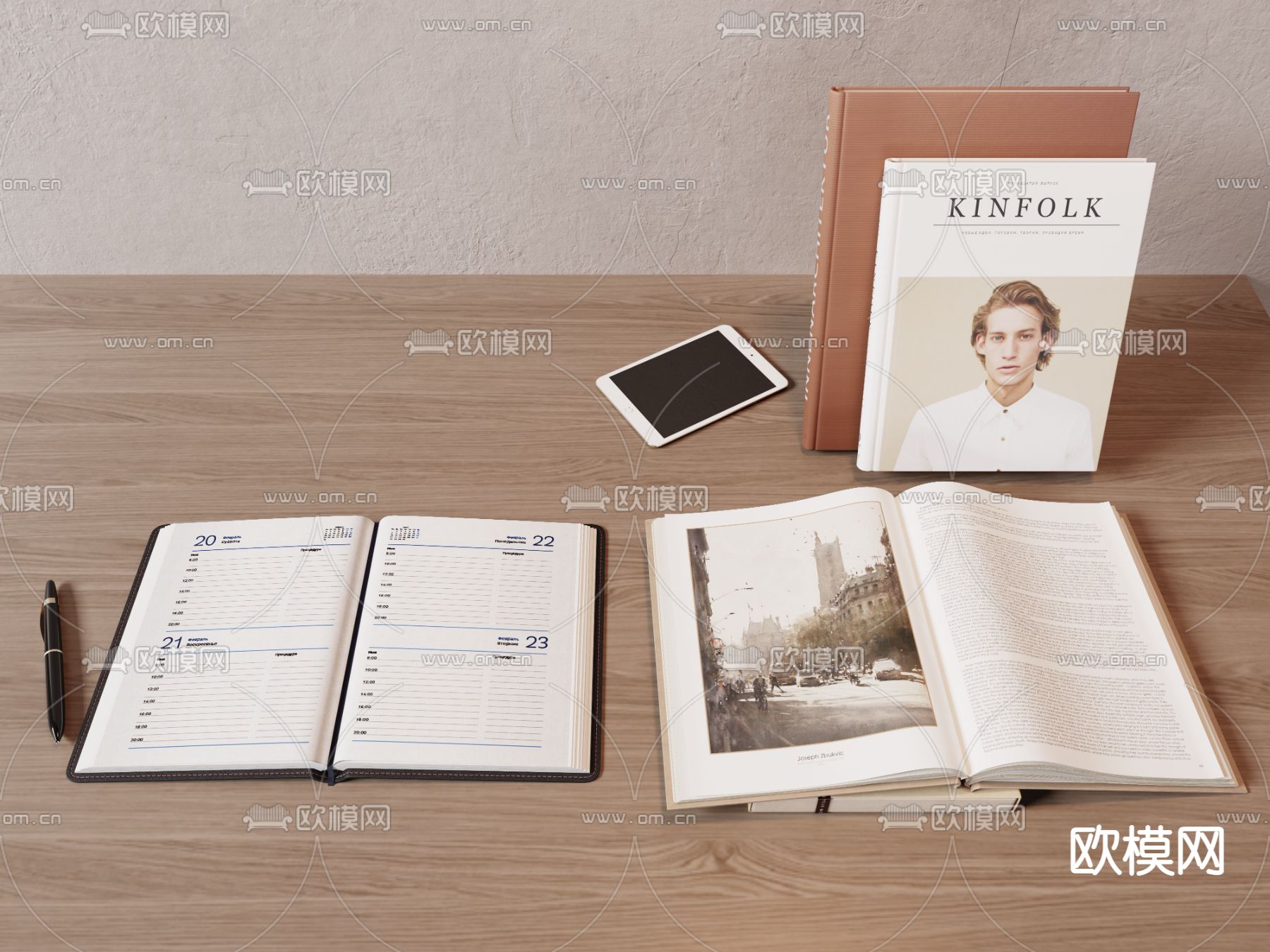 书籍书本 杂志3d模型下载