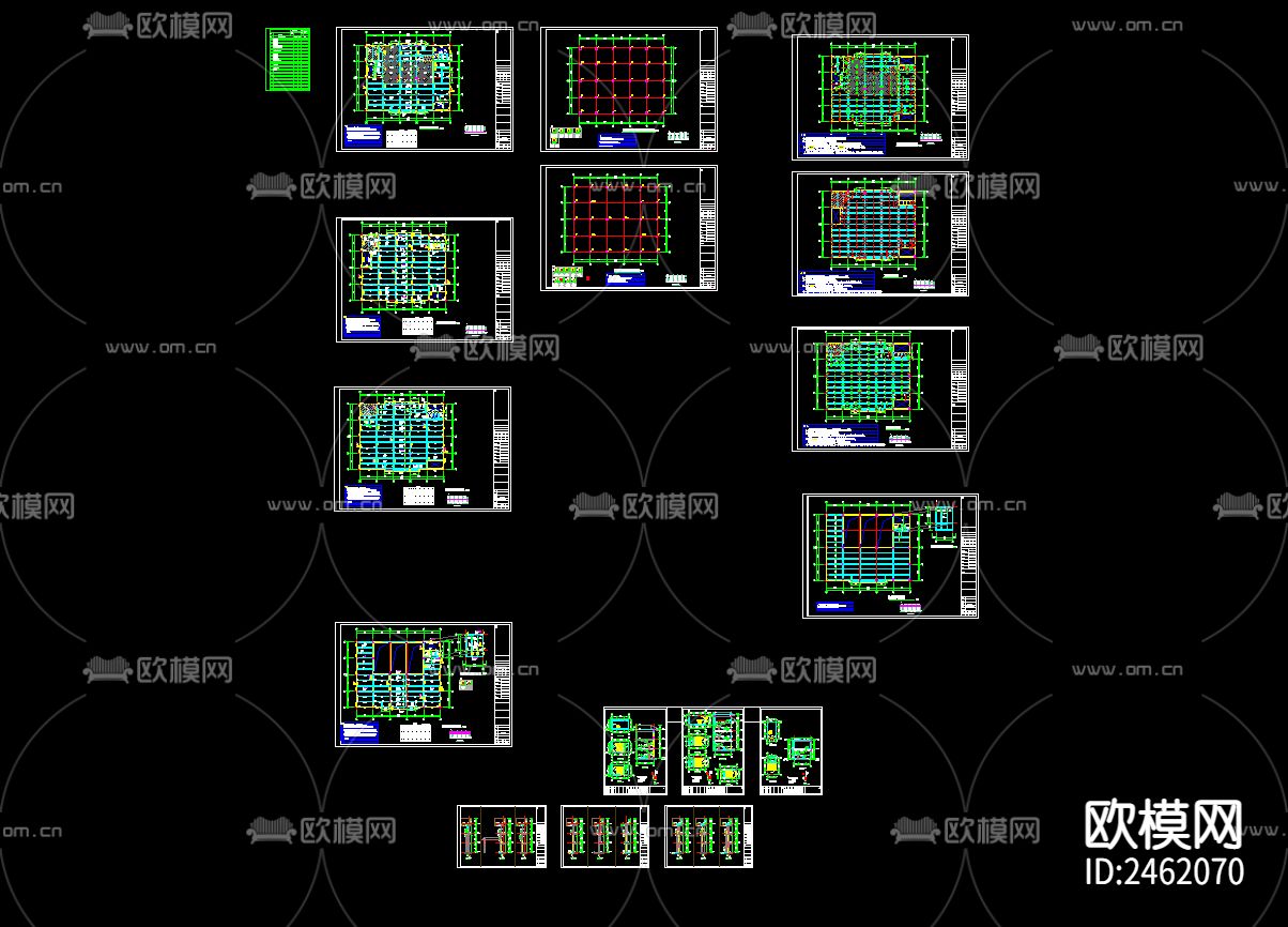 校园食堂CAD施工图下载（渲染图5）