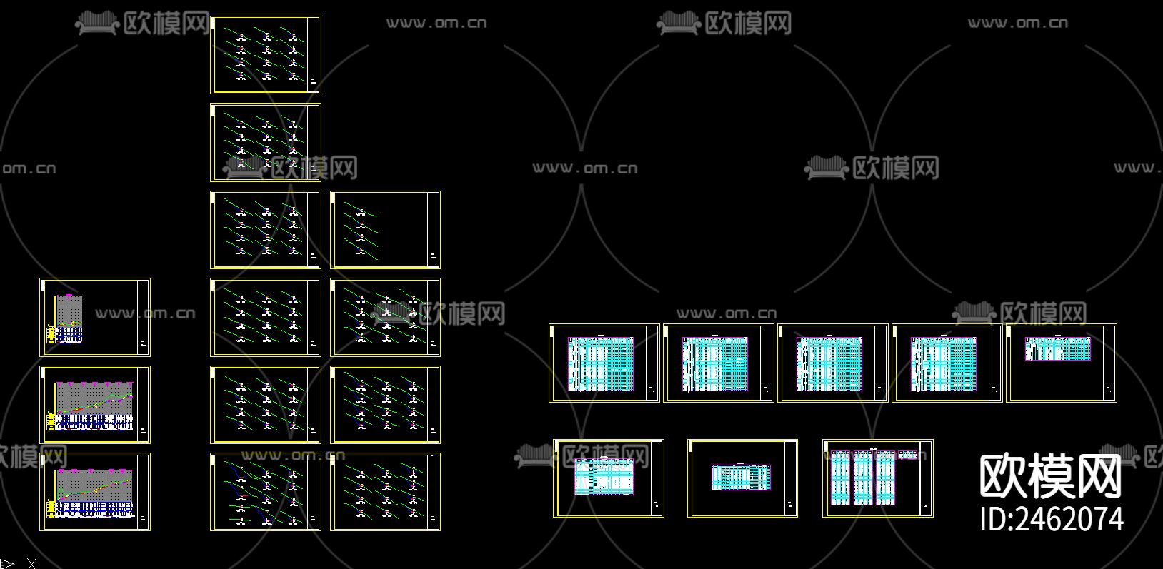 垃圾填埋场道路设计图CAD施工图下载（渲染图1）