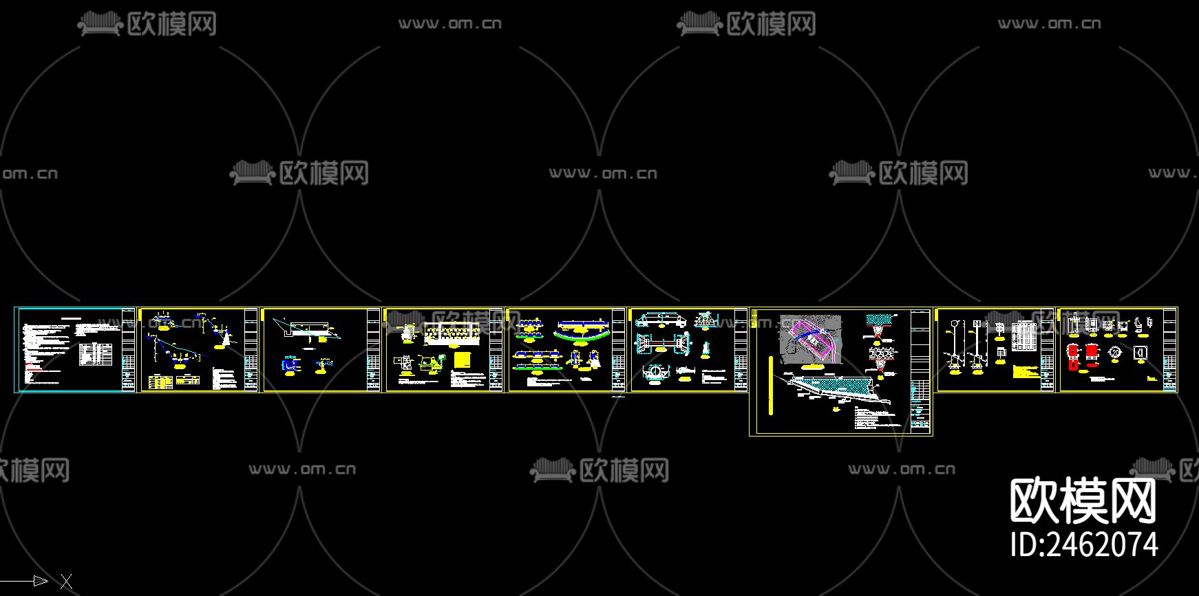 垃圾填埋场道路设计图CAD施工图下载（渲染图2）