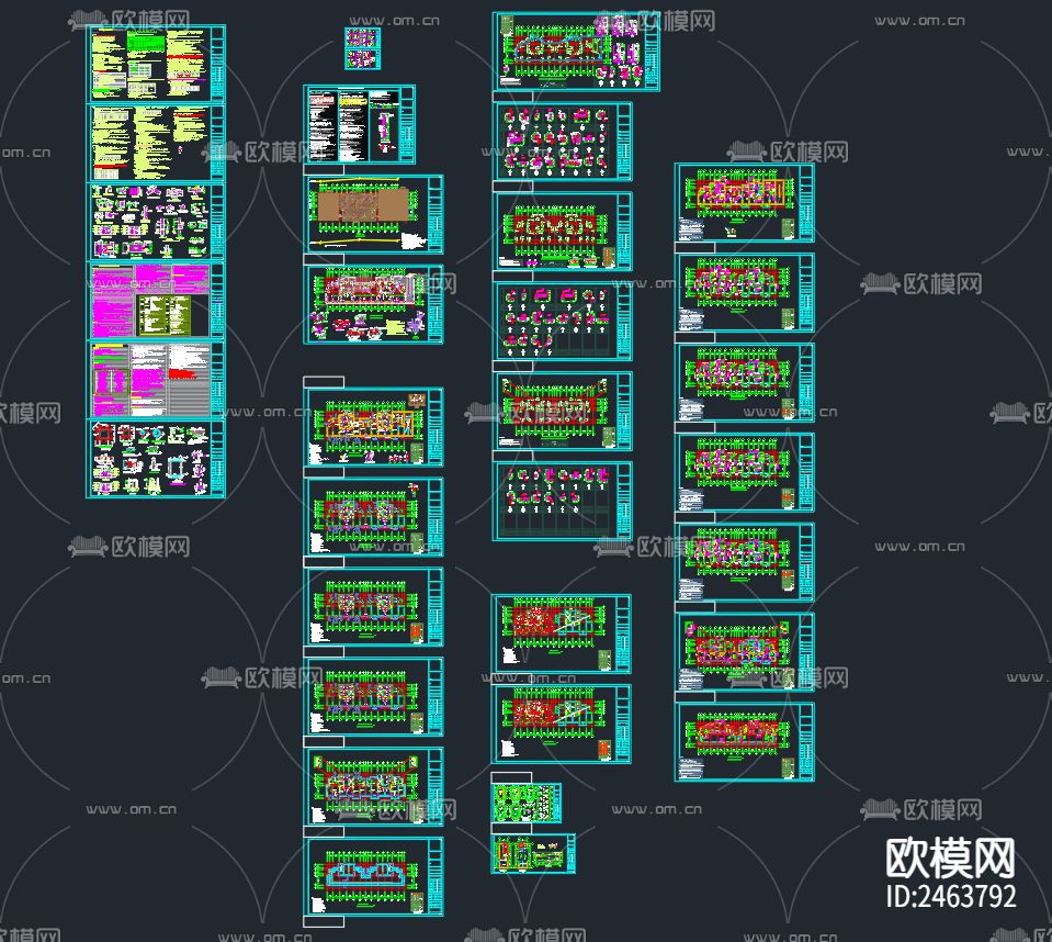 某小区十七层住宅楼结构CAD施工图下载（渲染图1）