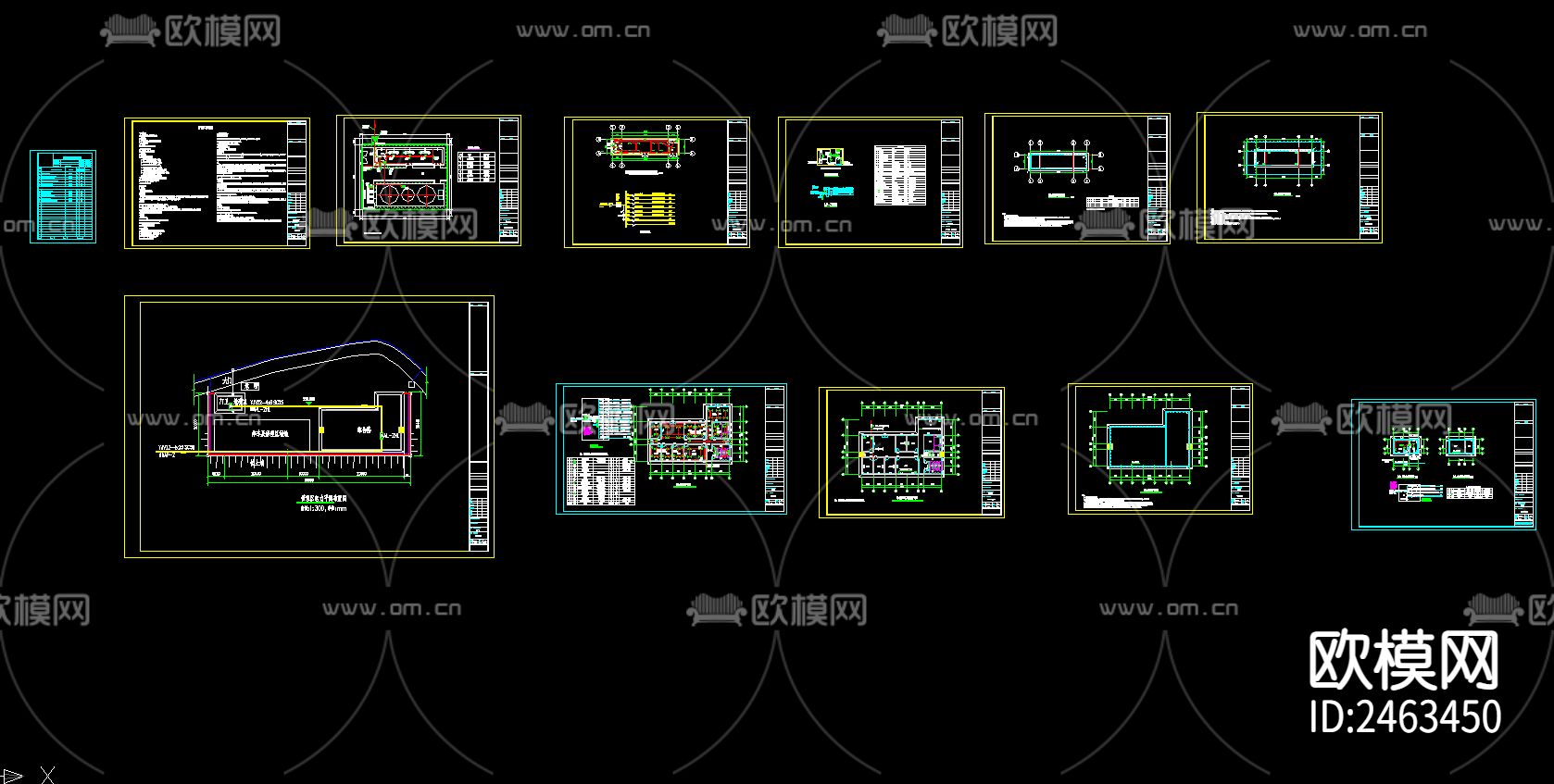 某镇垃圾填埋场工程渗滤液处理工程电气CAD施工图下载（渲染图1）