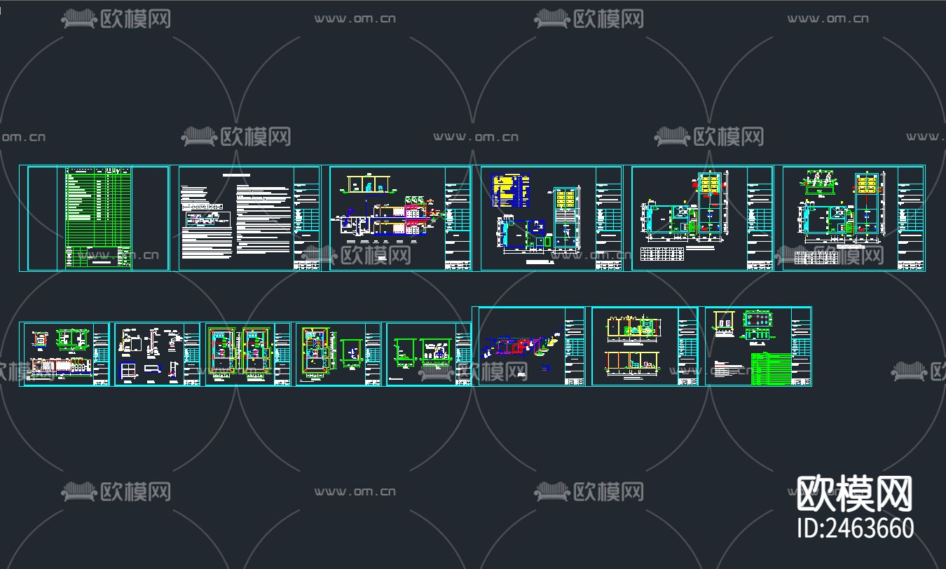 旅游区污水处理站cad施工图下载（渲染图1）
