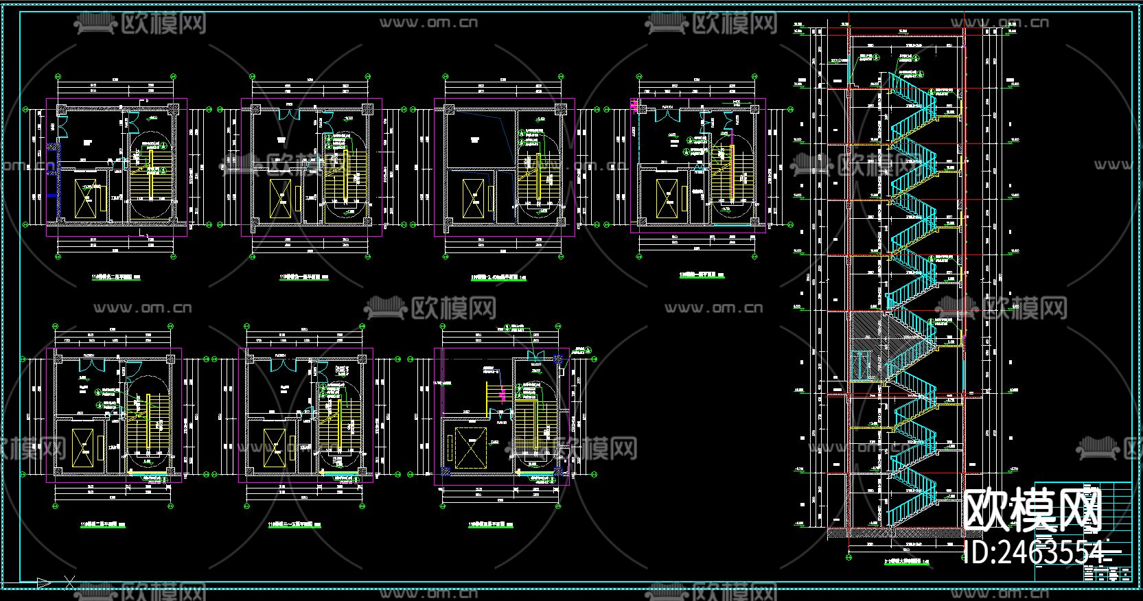 应急物资储备4号仓库建筑cad施工图下载（渲染图8）