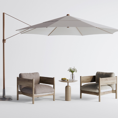  侘寂户外椅su模型 