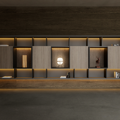  Poliform 悬空书柜su模型 