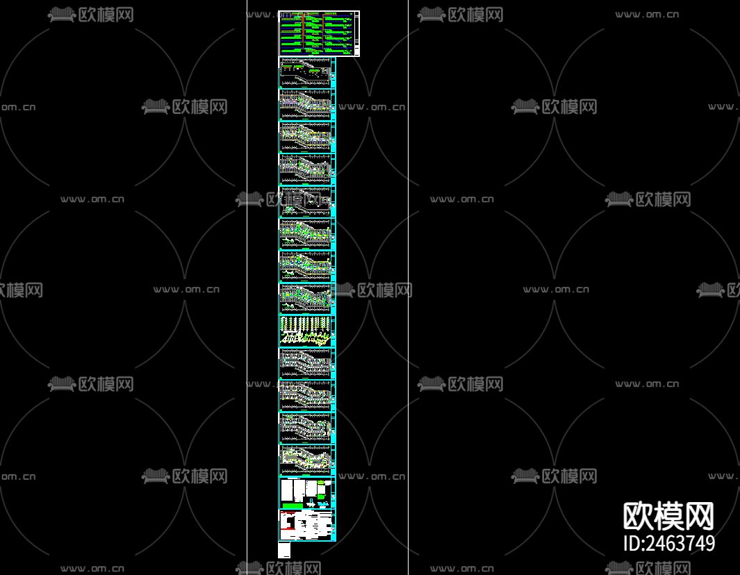 人民医院养老中心 疗养楼暖通CAD施工图下载（渲染图1）