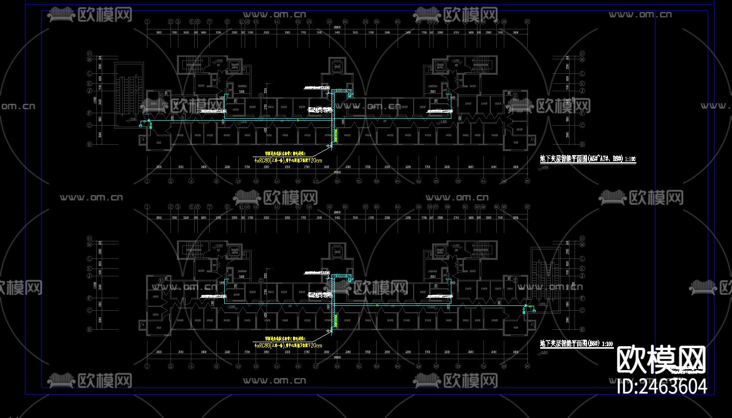 二十七层住宅楼电气cad施工图下载（渲染图9）