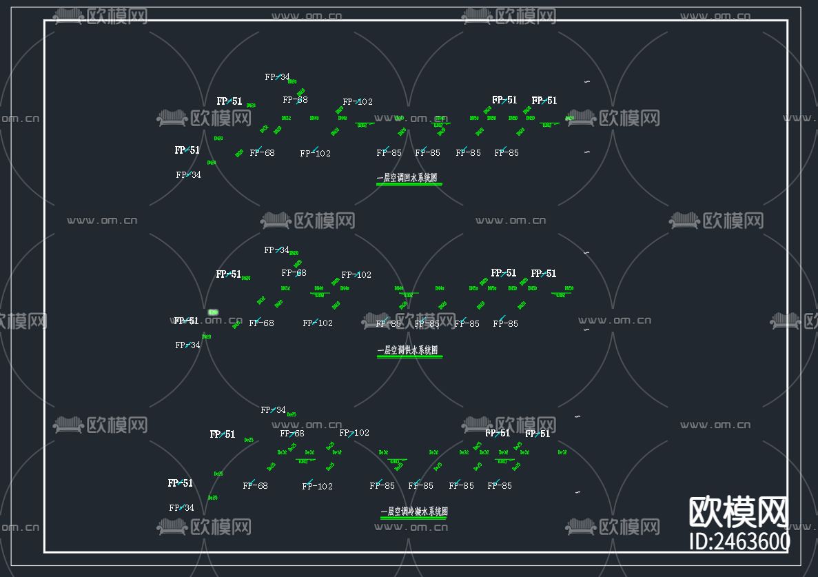 卫生院业务用房及周转宿舍cad施工图下载（渲染图5）