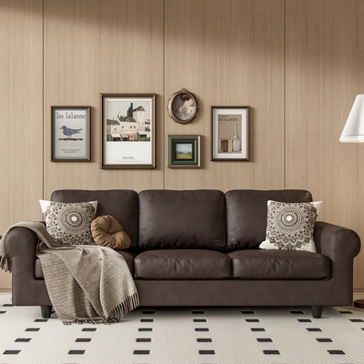 美式多人沙发su模型