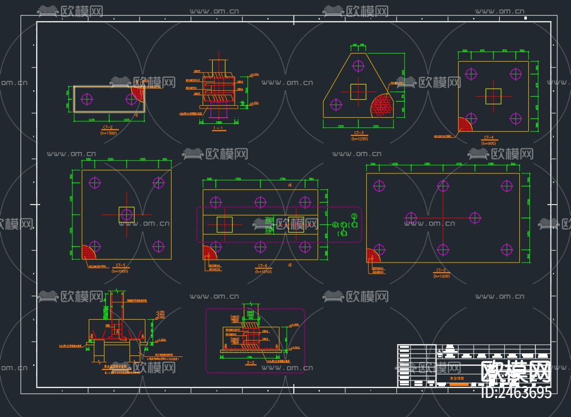 某医药项目厂房生产车间结构CAD施工图下载（渲染图6）