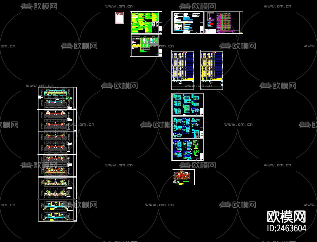 二十七层住宅楼电气cad施工图下载（渲染图1）