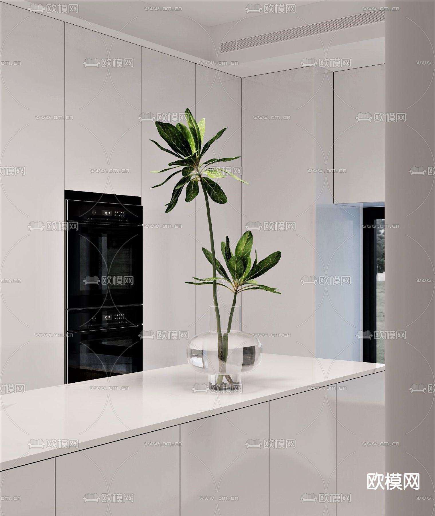 水生绿植 水培植物3d模型下载