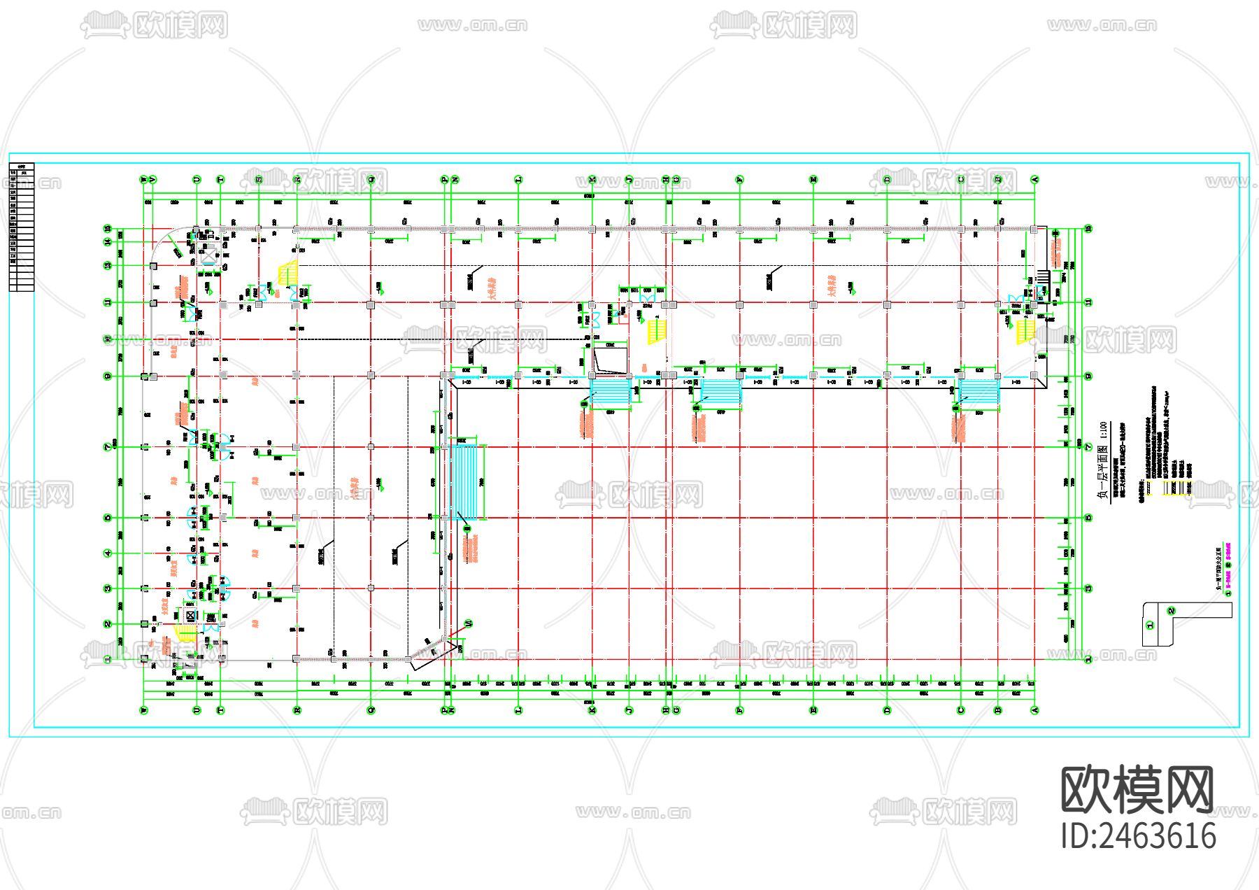 某地工农业综合楼建筑cad施工图下载（渲染图4）