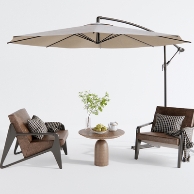  现代户外椅su模型 