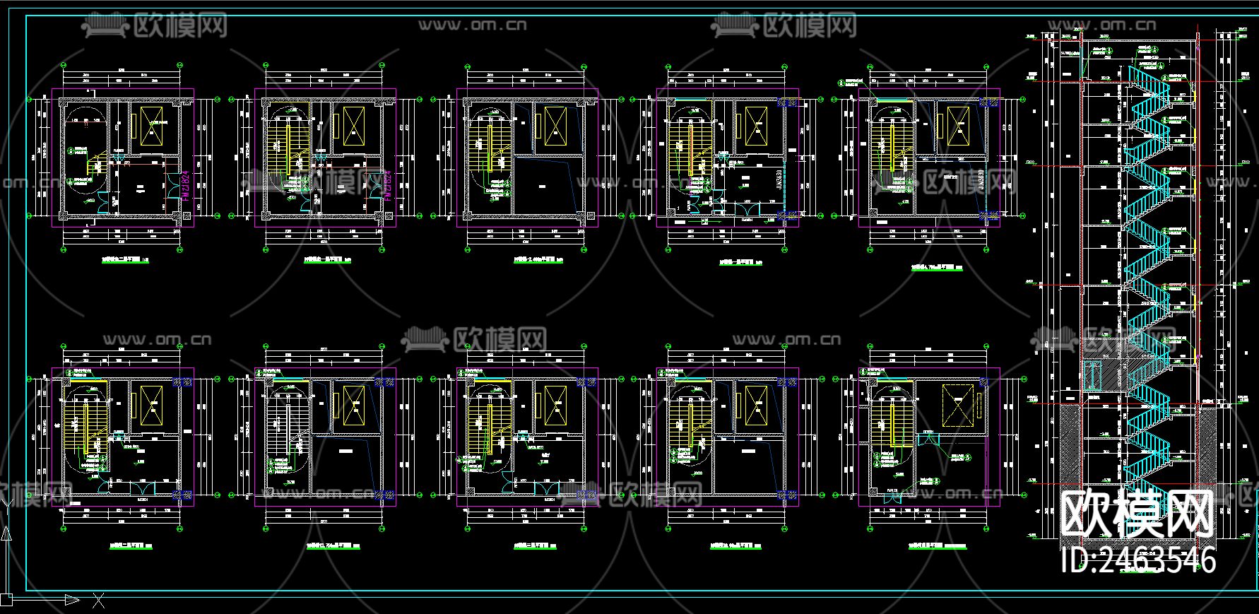 应急救灾医疗物资储备1号仓库建筑cad施工图下载（渲染图7）