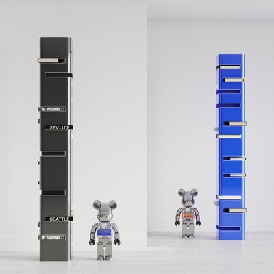  现代潮玩暴力熊摆件su模型 