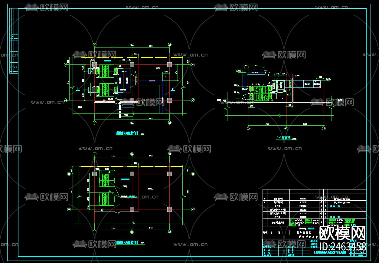 二十四层高层写字楼暖通CAD施工图下载（渲染图6）