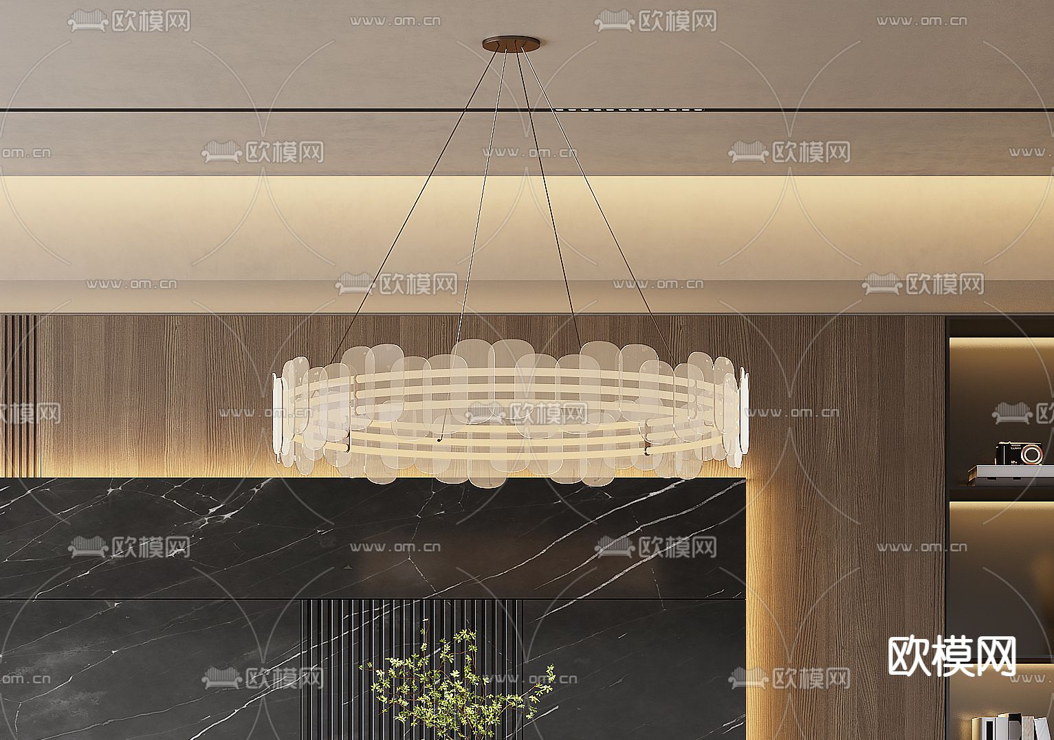 Minotti 餐厅3d模型