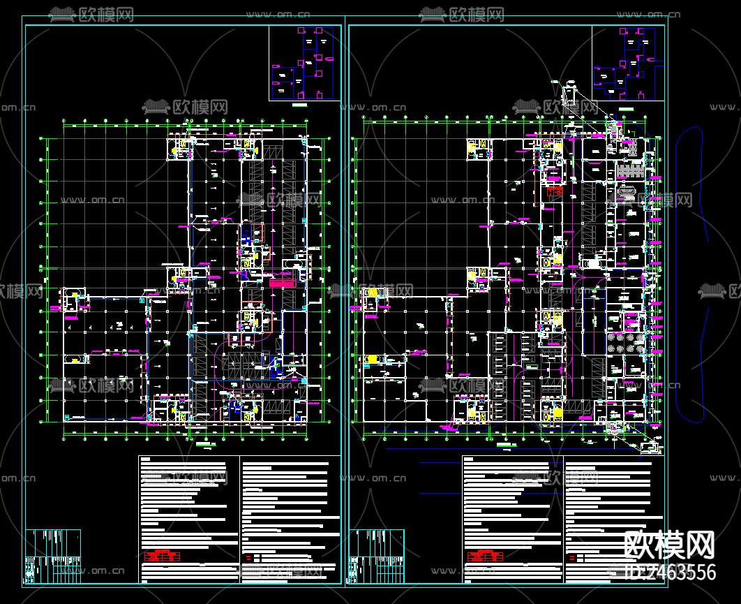 应急物资储备仓库地下室建筑cad施工图下载（渲染图4）