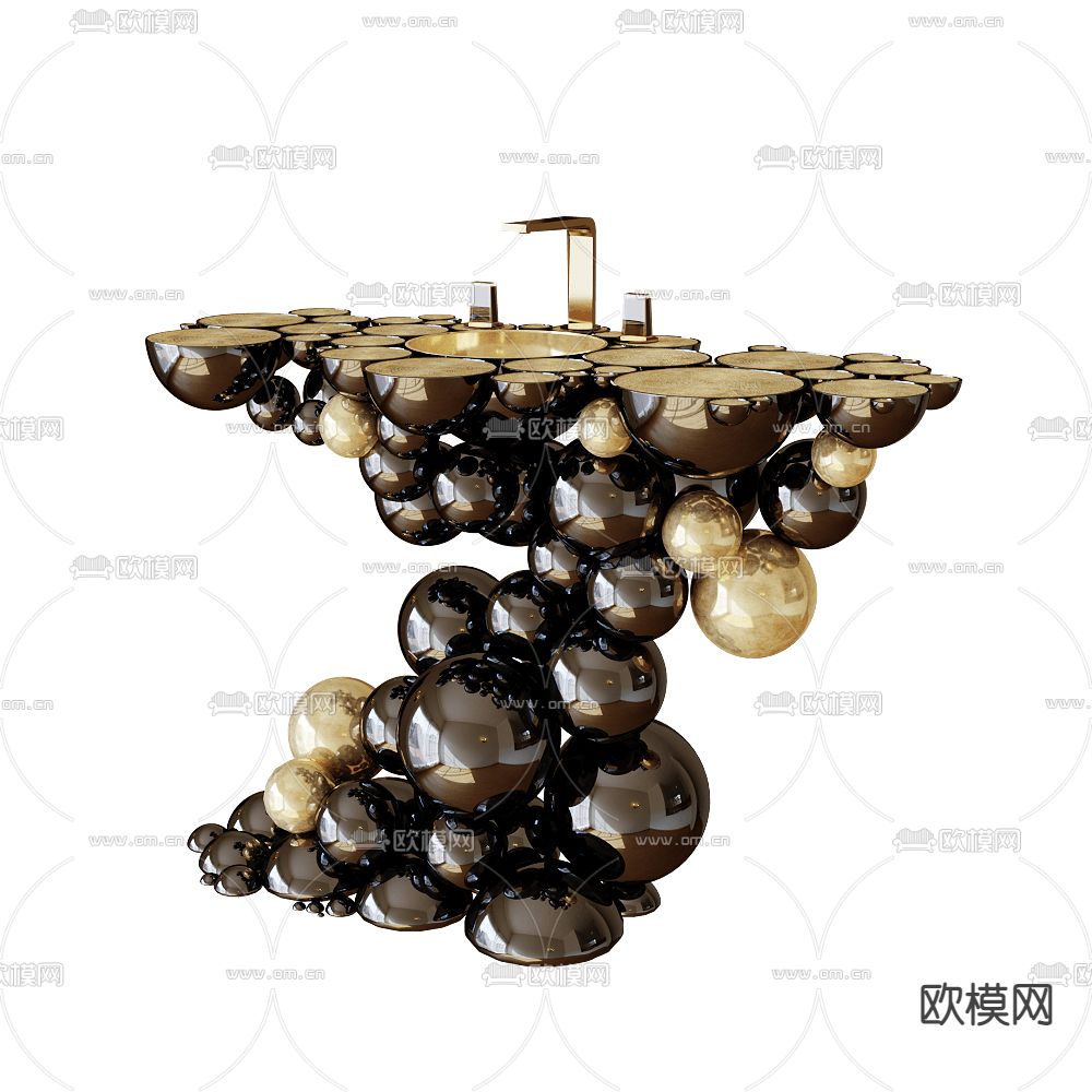 Boca do Lobo 洗手台su模型下载（渲染图1）