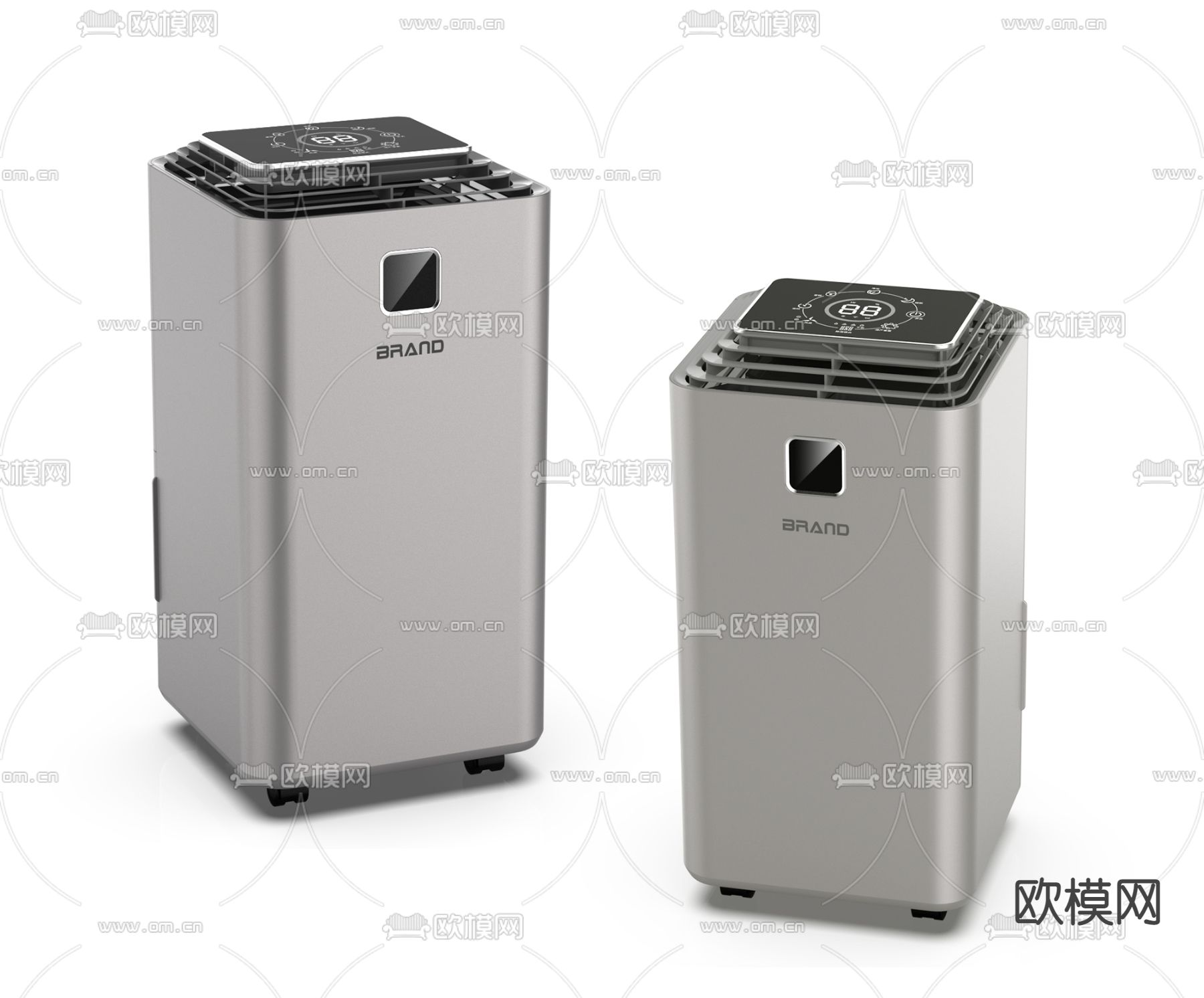 立式移动空调3d模型下载