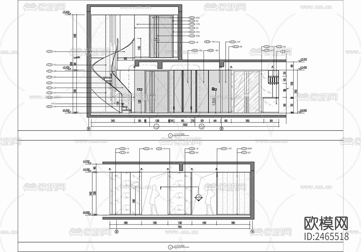 别墅cad施工图下载（渲染图9）