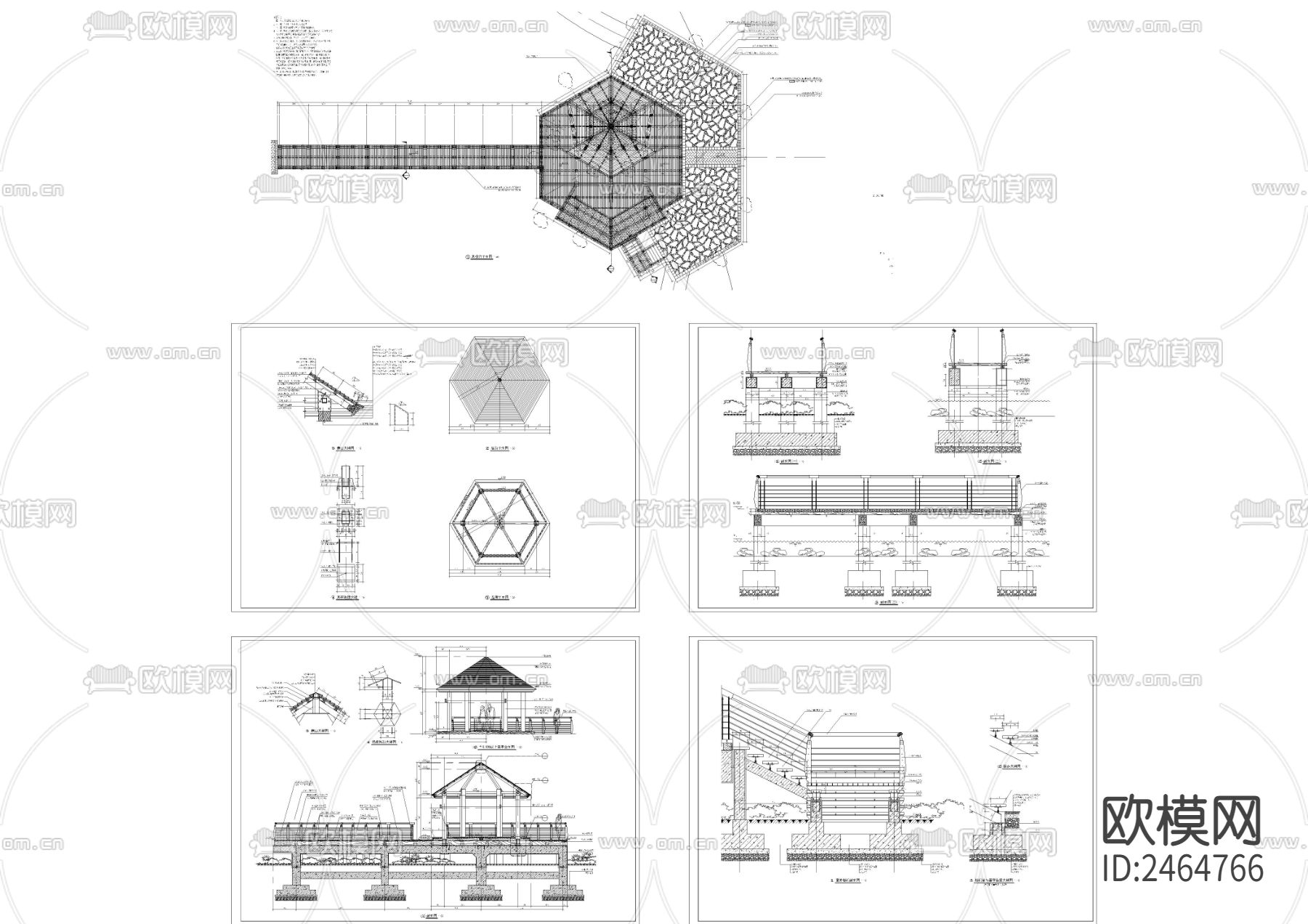 木眺台亲水平台节点大样下载（渲染图5）
