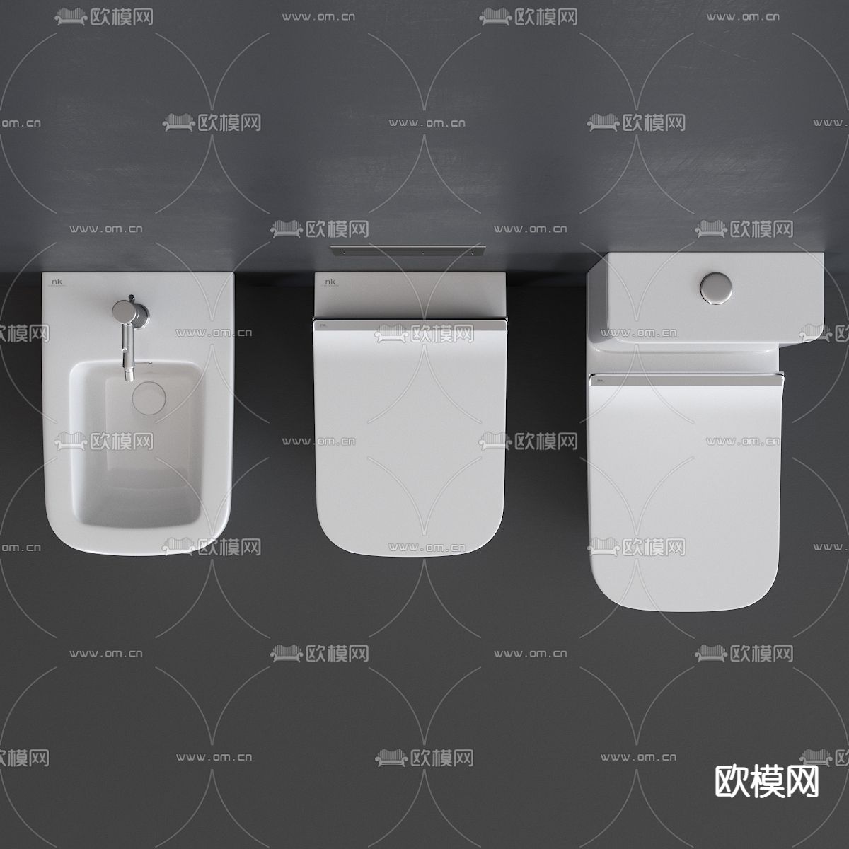 马桶3d模型下载（渲染图4）