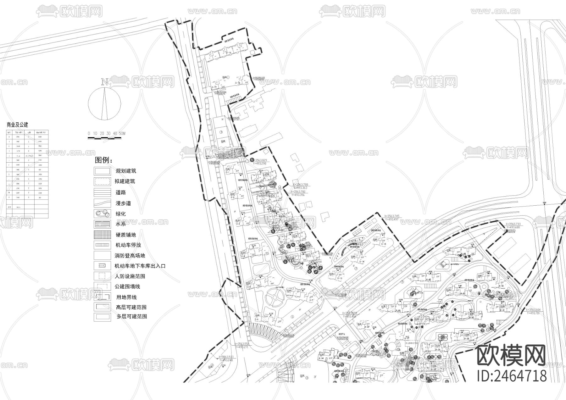 某新城市总体规划CAD施工图下载（渲染图3）