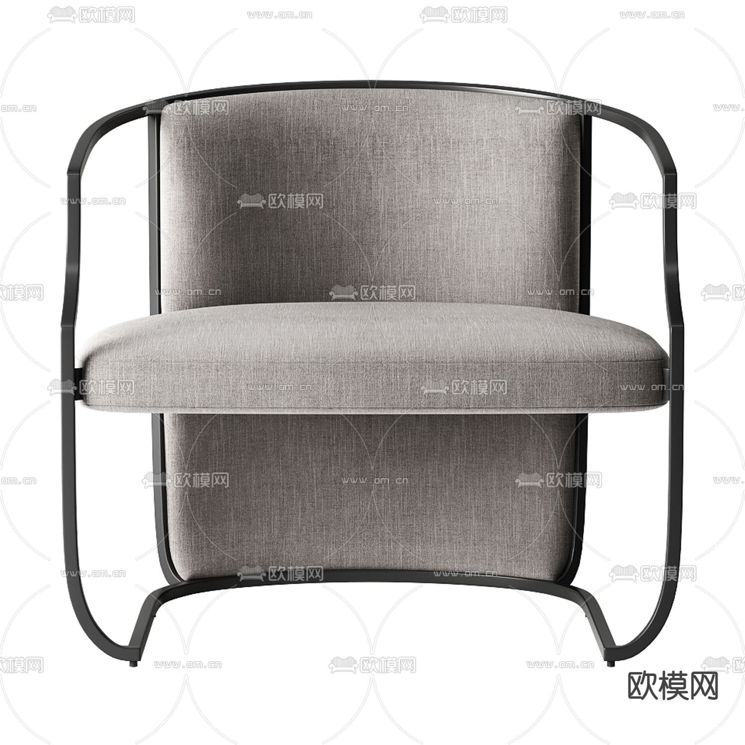 新中式极简创意休闲椅免费3d模型下载