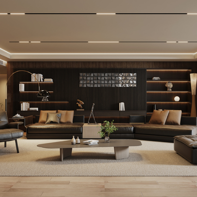  Minotti 米洛提 组合沙发su模型 
