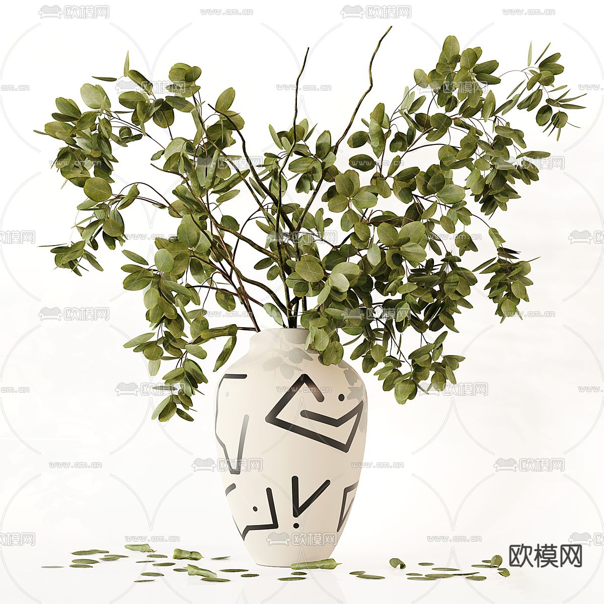 水生植物 水培绿植3d模型下载（渲染图2）