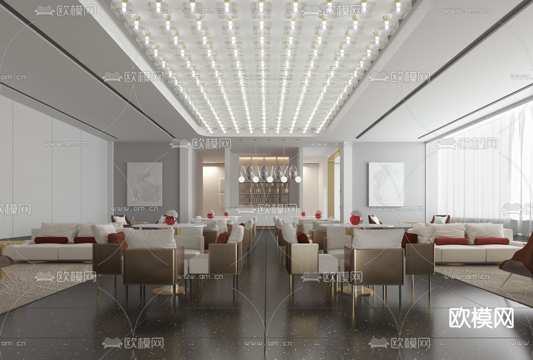 璞辉空间设计 弘阳南京栖尧美著售楼处SU模型下载_ID12294165_sketchup模型下载-欧模网