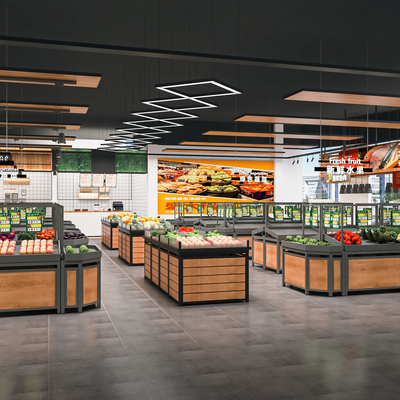  超市 生活超市su模型 