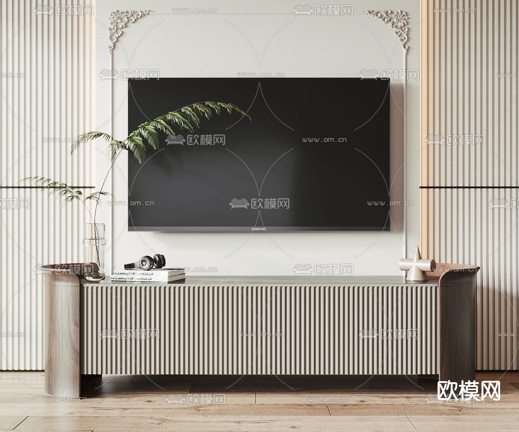 现代电视柜su模型下载_ID12293528_sketchup模型下载-欧模网