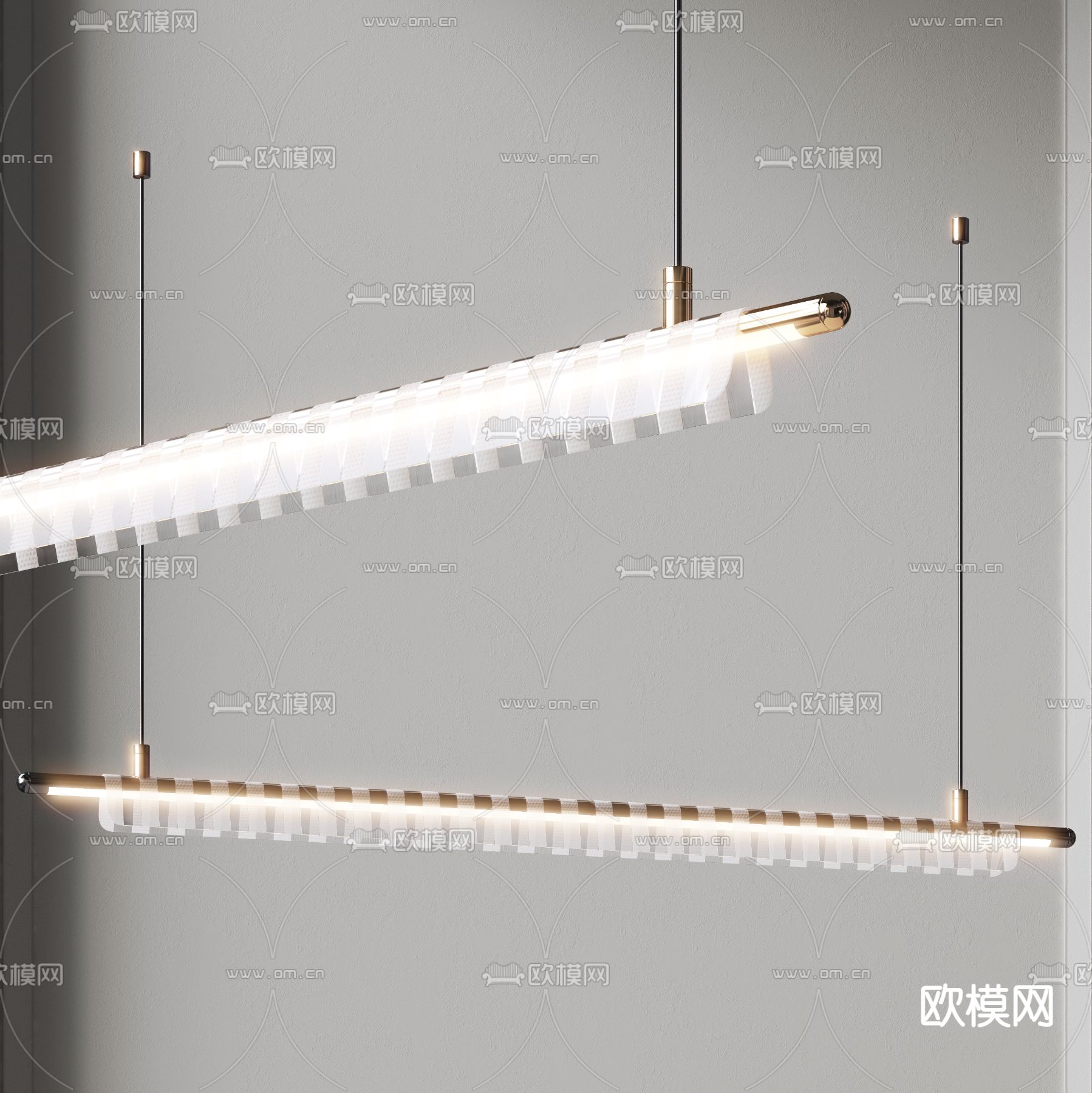 长条吊灯 餐厅吊灯3d模型下载_ID12294229_3dmax免费模型-欧模网