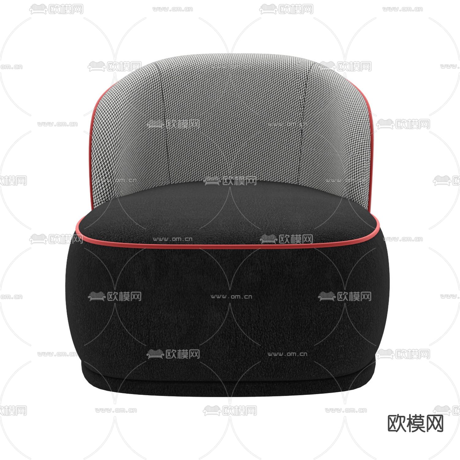 现代简约创意单人沙发免费3d模型下载