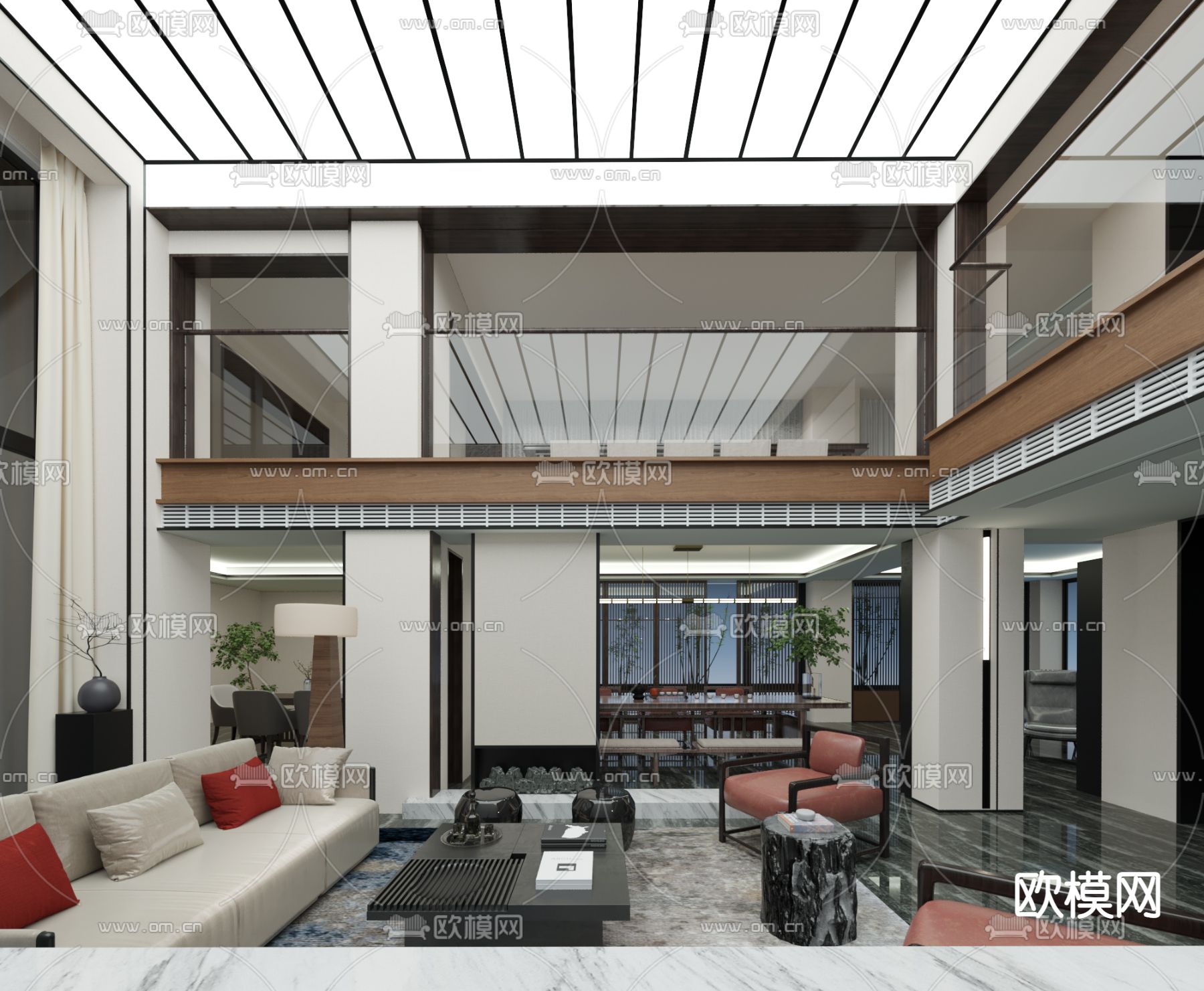 之恩设计 浙江上虞江南里别墅su模型下载