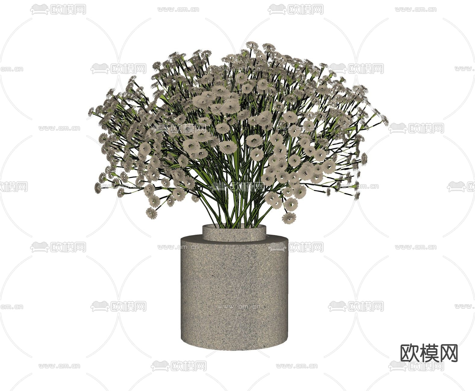 北欧满天星 花瓶su模型下载（渲染图2）