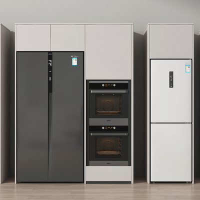  嵌入式冰箱 双开门冰箱su模型 