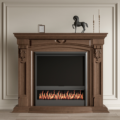  欧式壁炉 火炉su模型 