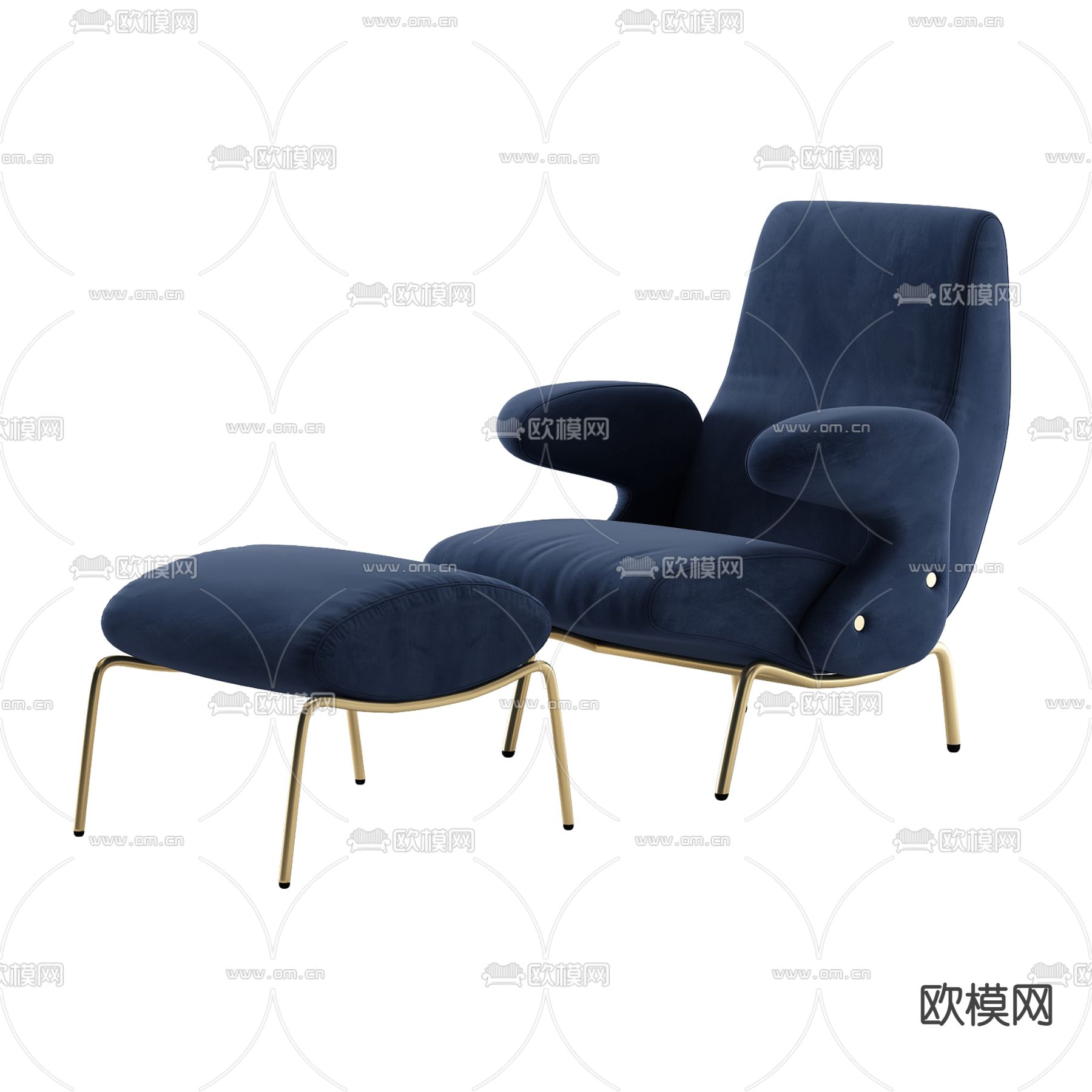 现代轻奢创意懒人沙发免费3d模型下载