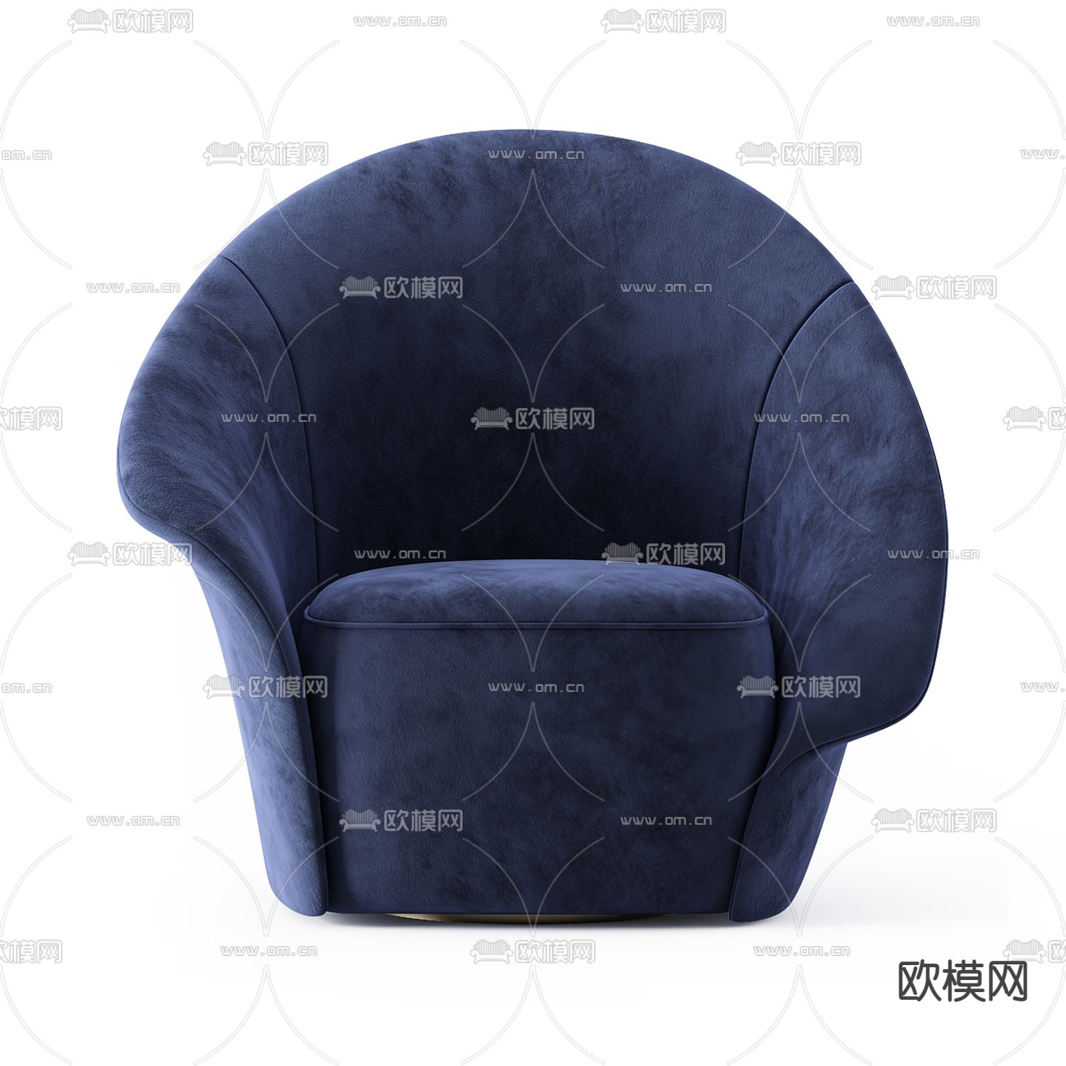 现代轻奢创意单人沙发免费3d模型下载