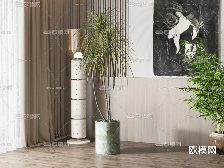 绿植盆栽 盆景3d模型下载