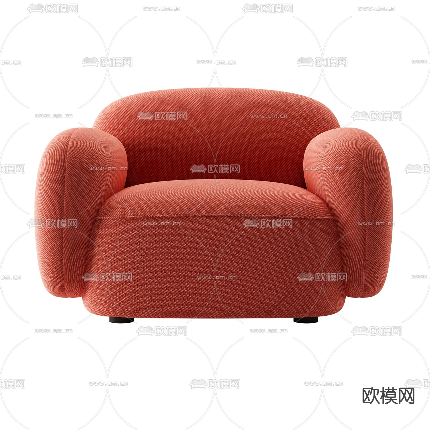 现代极简布艺休闲沙发免费3d模型下载