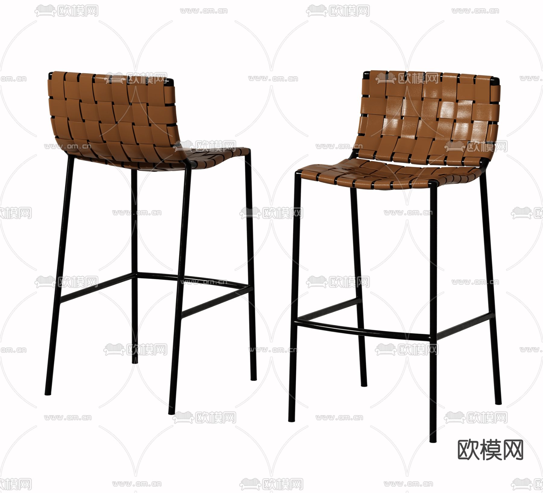 现代吧椅子3d模型下载